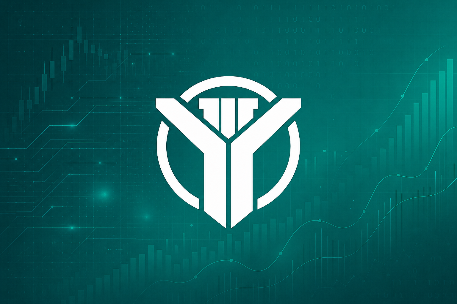 Versatile Trading logo with trading charts and technology graphics